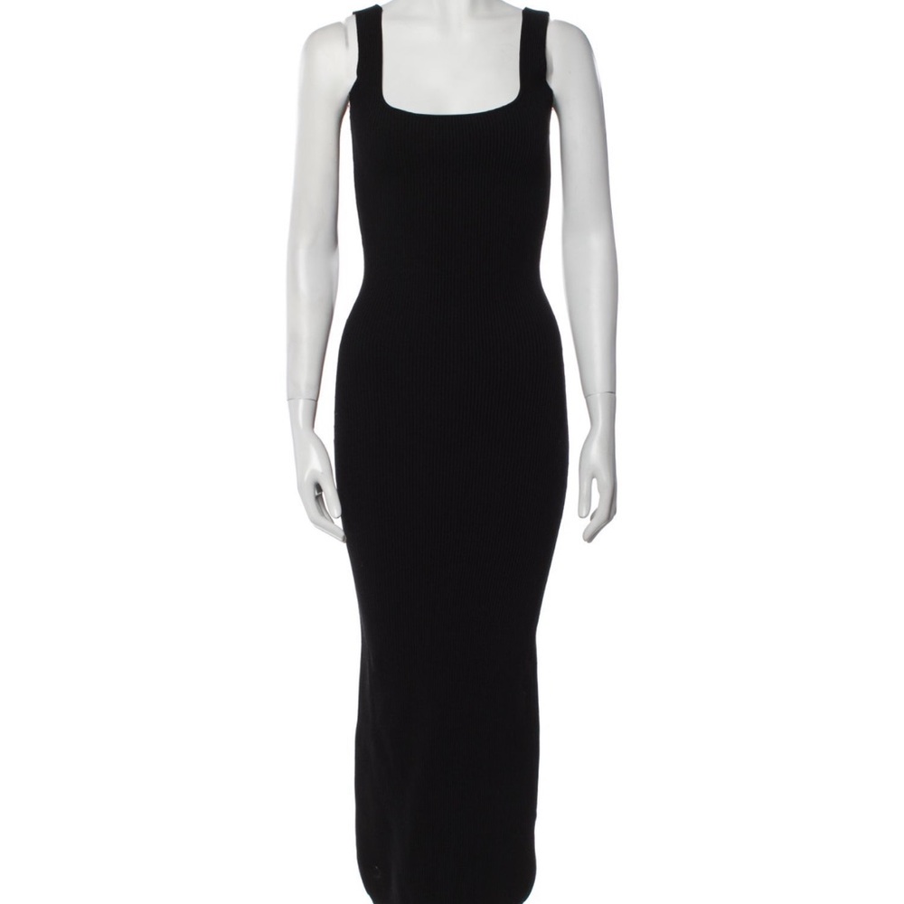 Ronny Kobo Elegant Black Sleeveless sheath dress